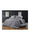 Dimcol Duvet Cover Queen 220x240 Grey