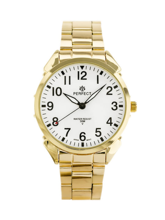 Perfect Watch Battery with Gold Metal Bracelet