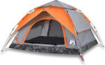 vidaXL Automatic Camping Tent Igloo Gray 3 Seasons for 4 People