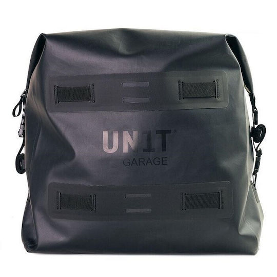 Unit Garage Πλαϊνή Βαλίτσα Μοτοσυκλέτας Αλουμινίου 44lt σε Μαύρο Χρώμα