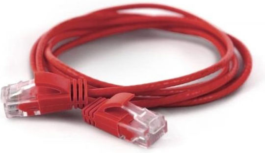 Wantec U/UTP Kat.6a Ethernet Netzwerkkabel 1m Rotes