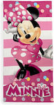 Prosop de plajă pentru copii Quick Dry Disney Home Minnie 26 70x140 roz 100% microfibră