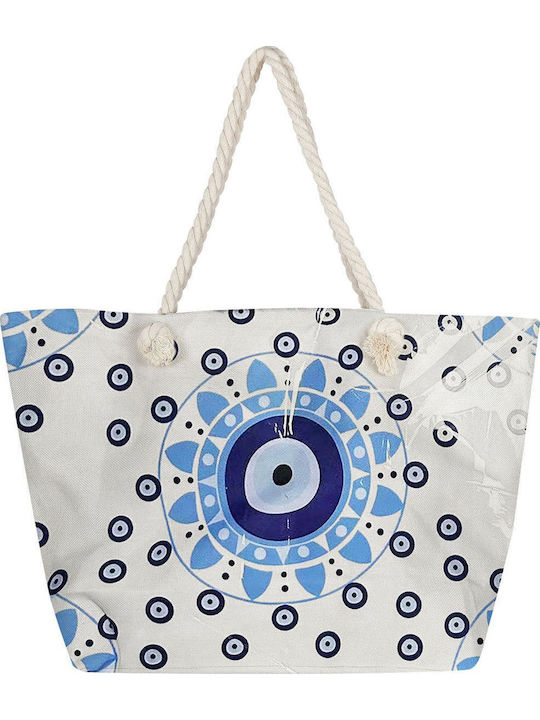 Summertiempo Stoff-Strandtasche Weiß Summertiempo Stoff-Strandtasche Weiß