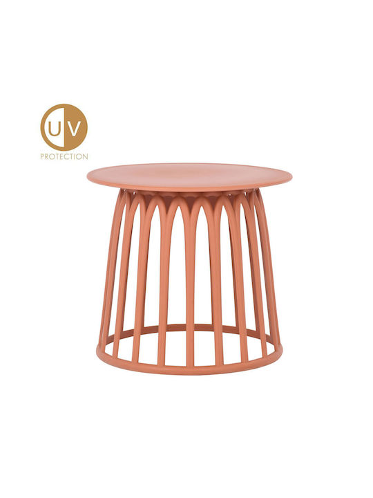Basket Auxiliary Outdoor Polypropylene Table Terracotta 49.5x49.5x44cm