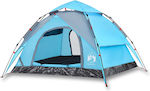 vidaXL Automatic Camping Tent Igloo Blue 3 Seasons for 3 People 230x200x148cm