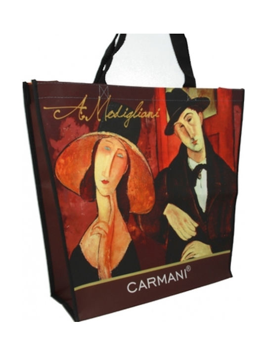 Carmani Plastic Shopping Bag in Black color