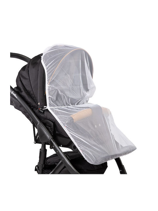 Caretero Baby Mosquito Net made of Tulle with Elastic White