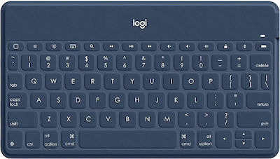 Logitech Keys-To-Go Kabellos Bluetooth Nur Tastatur Englisch UK Blau