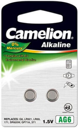 Camelion Alkaline Watch Batteries LR69 / SR920SW / SR69 1.5V 2pcs