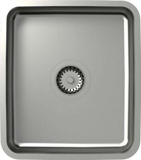 Quadron Ένθετος Inox Brushed Μ35xΠ35cm Γκρι