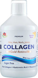 Swedish Nutra Collagen Gold Retinol 500ml Natural Berry