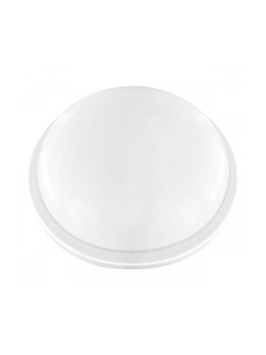 Spot Light Плафониера за Външен Таван с Вградено LED в Бял Цвят 7757
