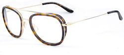 Vuarnet Women's Metal Prescription Eyeglass Frame Gold
