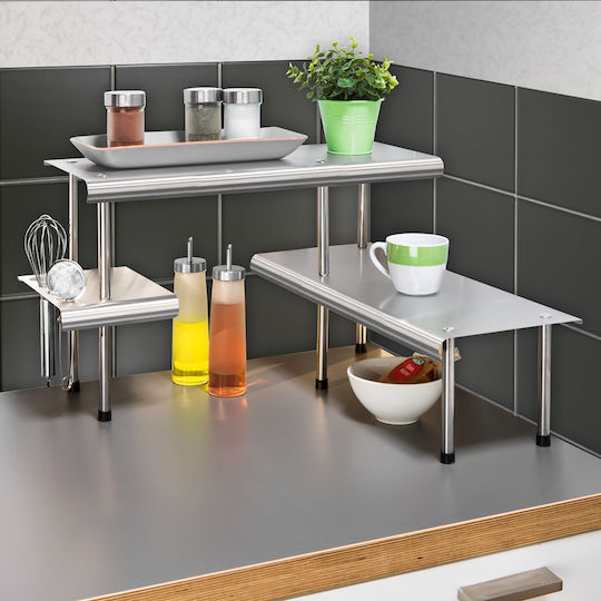 Wenko Επιτραπέζια Βάση Inox 50x50x31εκ. Ασημί
