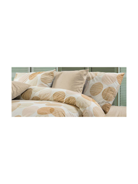 Dimcol Κοραλία Μαξιλαροθήκη με Φάσα 465 Beige 5...