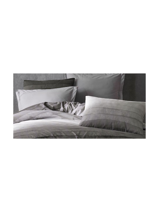 Dimcol Shades Of Grey Pillowcase with Envelope Cover 485 Grey 50x70cm.