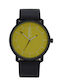666 Barcelona Men's Watch 42mm Battery with Black Leather Strap
