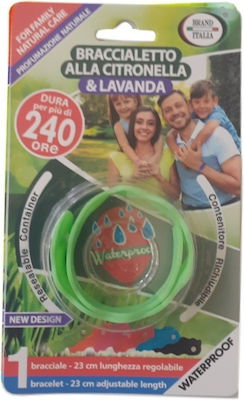 Brand Italia Insect Repellent Band Green Open Lavender & Neem Mosquito Away Adults Parabens / Alcohol Free