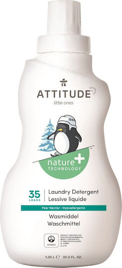 Attitude Little Ones Baby Concentrated Liquid Detergent for Sensitive & Whites Clothes 15lt (35 Measuring Cups)