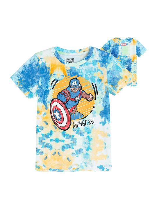 Παιδική Μπλούζα Κοντομάνικη Λευκή Captain America