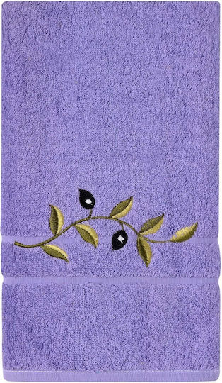 Silk Fashion Πετσέτα Προσώπου 50x100εκ. Μωβ