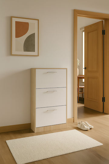 Wooden Shoe Organizer 63x24x117cm