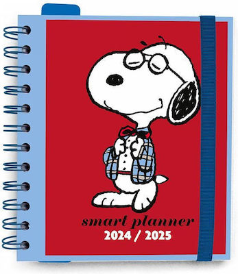 Akademisches Tagebuch Spiral Soft Cover 2024/2025 Täglich 11 Monate 14x16cm Snoopy