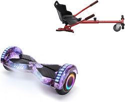 Smart Balance Wheel Transformers Galaxy Pro Hoverboard με 15km/h Max Ταχύτητα και 10km Αυτονομία Πολύχρωμο με Κάθισμα