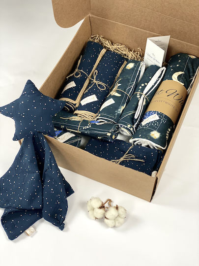 Velvet White Geschenkset für Babys Night Sky