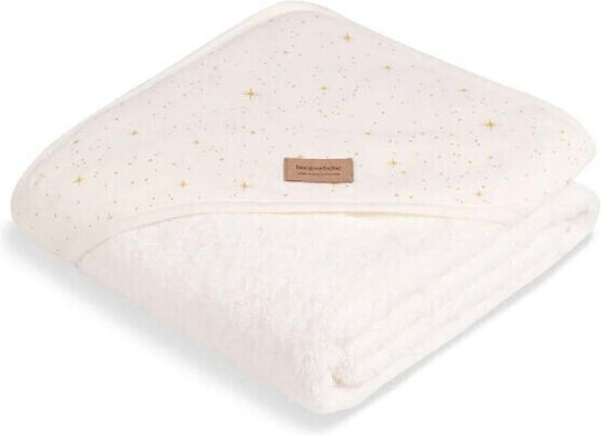 Bonjour Bebe Hooded Baby Bath Towel Shiny Yellow