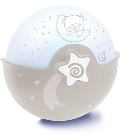 Infantino Lumini LED Lampă de proiecție pentru copii cu Proiecție de Stele Bej 16x15.2x8.2εκ. Infantino Lumini LED Lampă de proiecție pentru copii cu Proiecție de Stele Bej 16x15.2x8.2εκ.