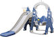 Homeone Playground Toys & Equipment with Basketball Hoop & Swing Blue for 2+ Years