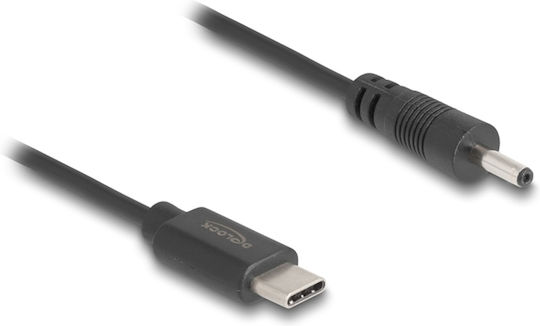 USB Power Cable Delock 85403 USB-C Male DC 3 X 1.1 mm 5V 27cm Black 85403