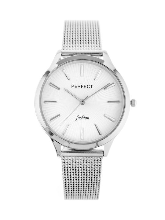 Perfect Watch with Silver Metal Bracelet