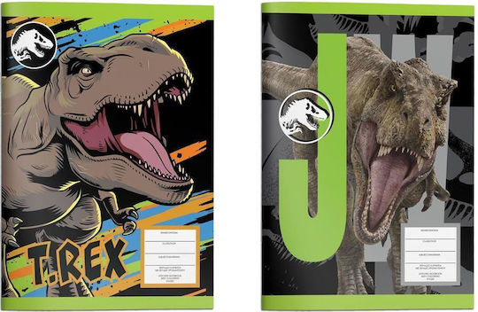 Διακάκης Τετράδιο Ριγέ Β5 40 Φύλλων Jurassic (Διάφορα Σχέδια/Χρώματα)