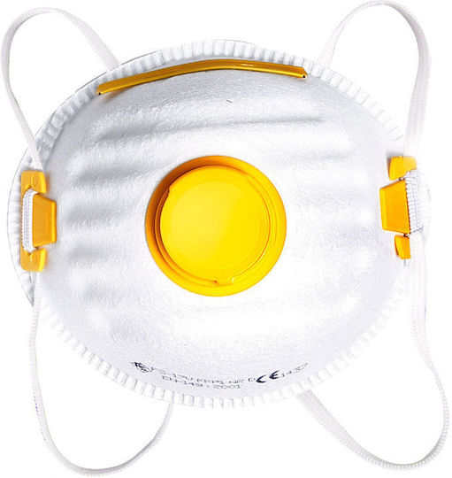 Lahti Pro Protective Mask Fabric with Valve Gray 46007 3pcs