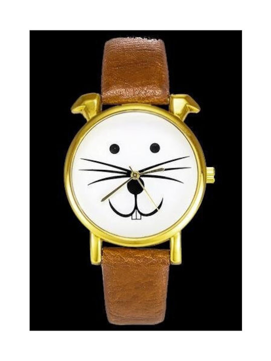 Inny Watch with Brown Leather Strap