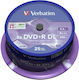 Verbatim Recordable DVD+R 8x Dual Layer 8.5GB Cake Box 25pcs