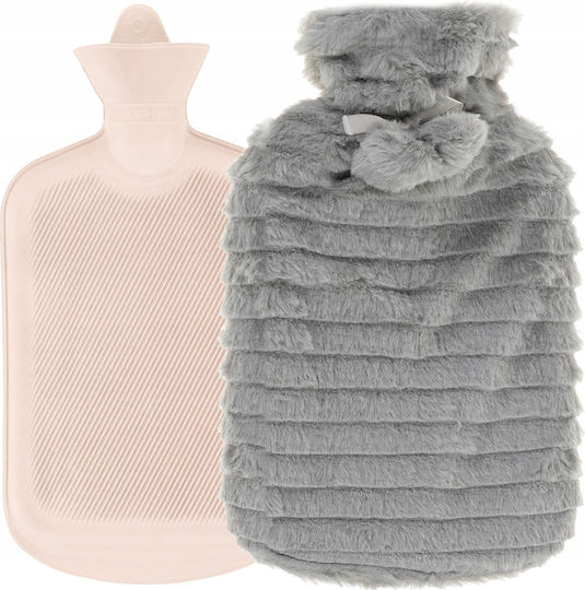 Termofor în culoarea Gri pentru sticle de apă caldă și pachete de gheață Utilizare generală 32x20cm 2000ml