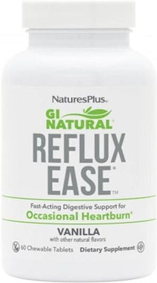 Nature's Plus GI Natural® Reflux Ease 60 tablete masticabile Vanilie