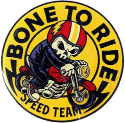 Maxxed Dekorative Aufkleber Bone To Ride Speed Team Gelb Maxxed Dekorative Aufkleber Bone To Ride Speed Team Gelb