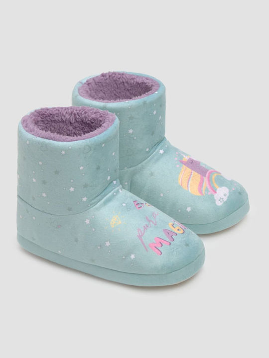 Kinderhausschuhe Stiefel Grün