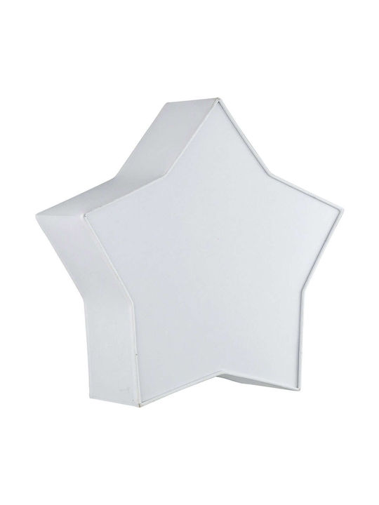 TK Lighting Μονόφωτο Παιδικό Φωτιστικό Πλαφονιέρα 15W με Υποδοχή E27 Λευκή 43cm