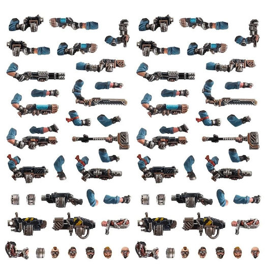 Games Workshop Necromunda Orlock Weapons Figures 70τμχ