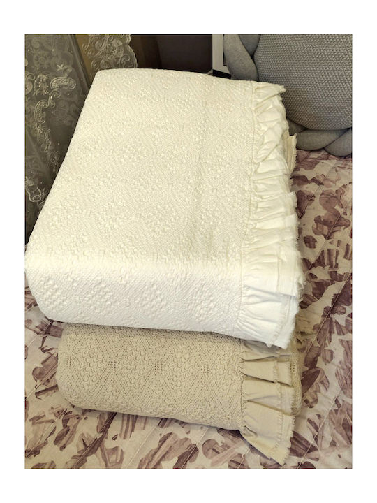 Liolios Home Κουβέρτα Υπέρδιπλη 230x250εκ. White