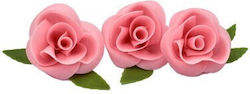 Pink Roses Set of 3 Pieces 6cm