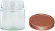 Ergo Βαζάκι Γυάλινο με Καπάκι 212ml (24τμχ)
