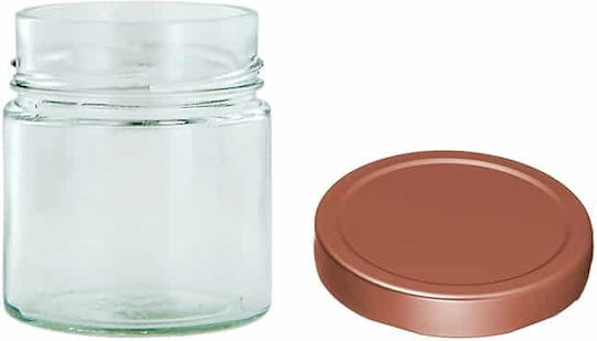 Ergo Βαζάκι Γυάλινο με Καπάκι 212ml (24τμχ)