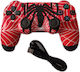 Spiderman Web Wireless Gamepad for PS4 Red