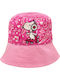 Gift-Me Παιδικό Καπέλο Bucket Υφασμάτινο Ροζ